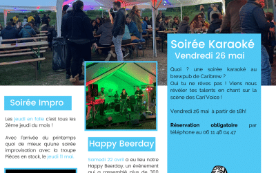 Évènements Brewpub Mai 2023